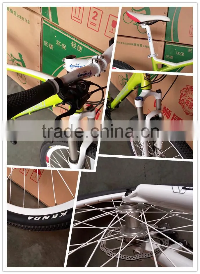 26inch high and good quality suspension alloy material mountain bike