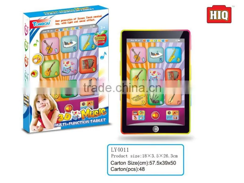 Customized hot sell intelligent kids english learning toys kids laptop