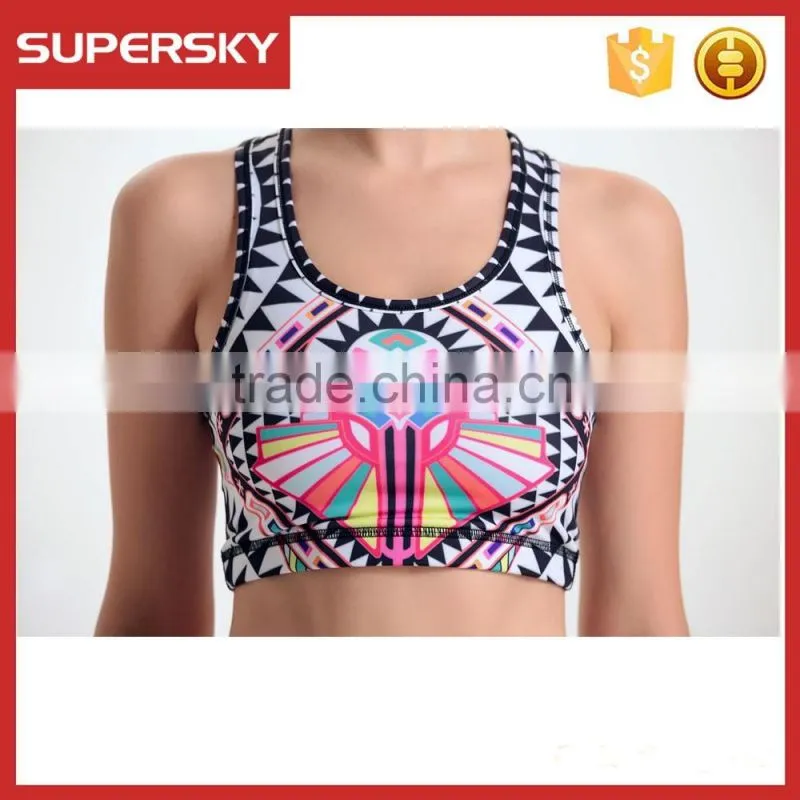 K-827 Fashion Ladies Sublimation Printed Fitness Yoga Wear Sport Yoga Wear For Women