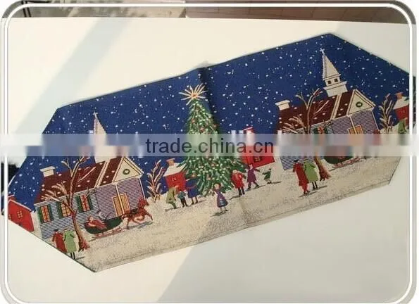 New Design Beautifu Luxury Jacquard Christmas Table Runner