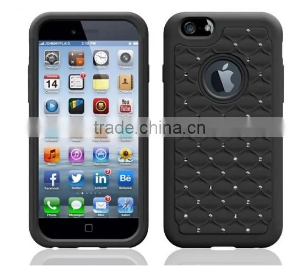 Durable Quality For iPhone 6s Bling Bling Silicon Heavy Duty Back Cover