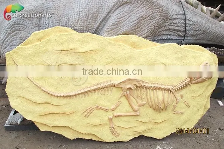 Hot sale fiberglass life size dinosaur skull