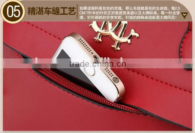 Factory price PU lady hand bag women leather shoulder bag