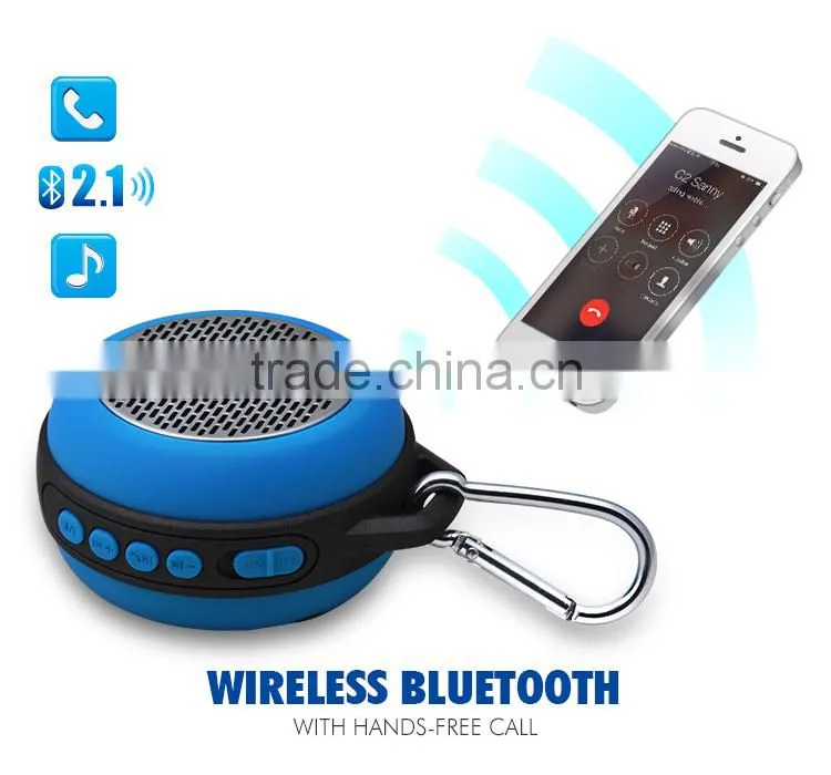 Alibaba stockprice keychain manufacturer bluetooth speaker with built-in mic
