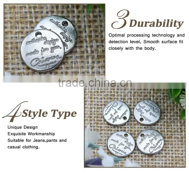 Widely Used Metal Name Plates for Garment