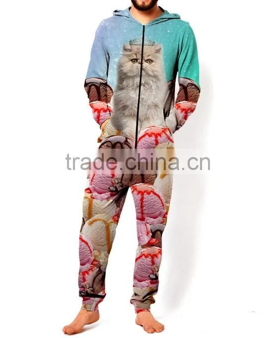 custom made adult print adult heated onesie