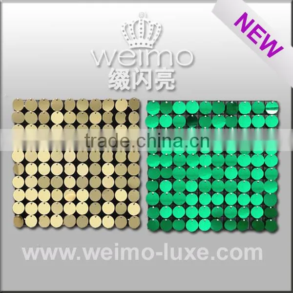2014 new serquin sparkly disc decorative tv wall panel