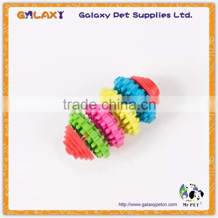 RT2097 Top quality rubber dumbbell dog chew toy