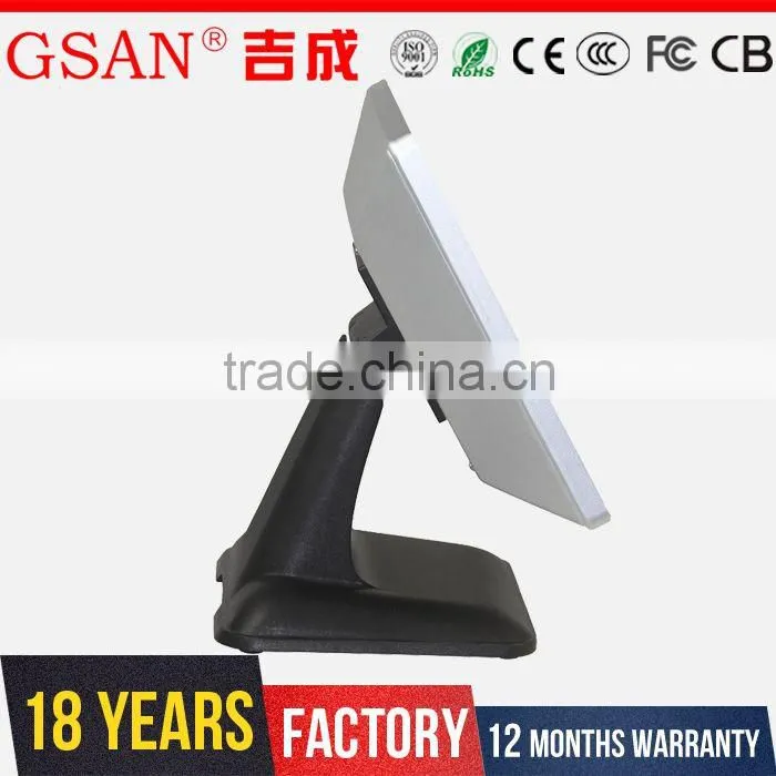 GS-A1 Aluminum body quiet 15 inch touch screen pos system cash register