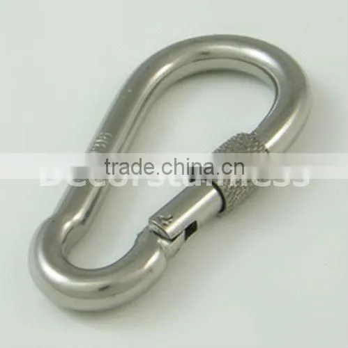 Carabiner spring clip