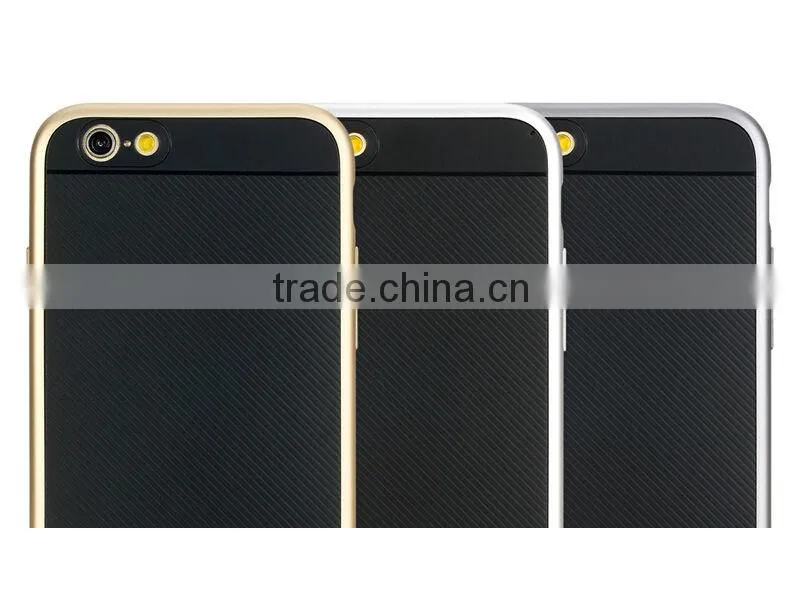Rock kani series Metal bumper+TPU back cover for apple iphone 6