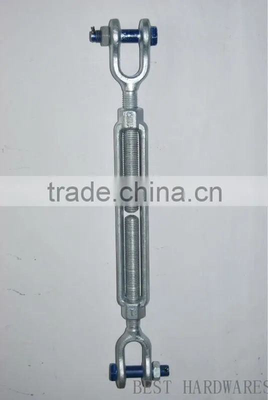us type galvanized forged turnbuckle with jaw and jaw