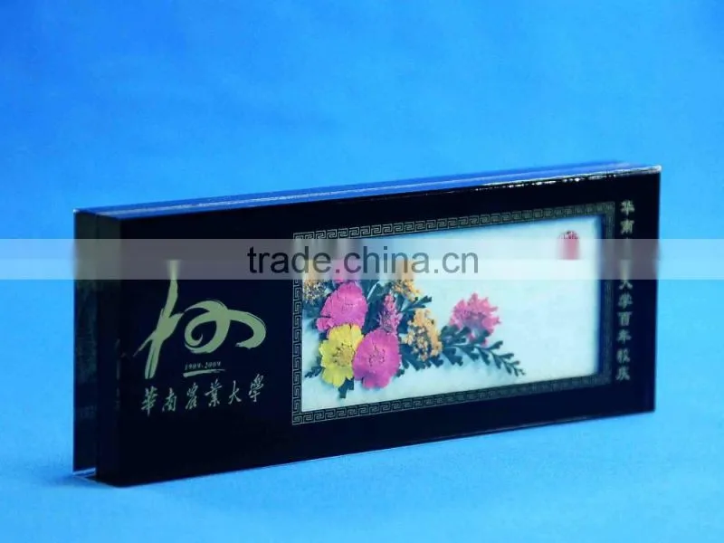 Hot sale cheap acrylic paper weight, glass crystal paper weight