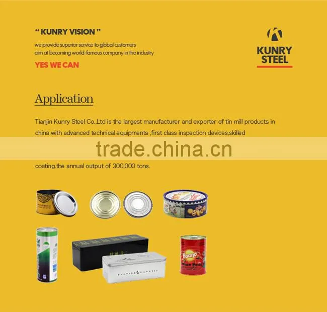 MR tin free steel TFS tinplate with high quality
