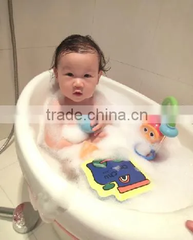 2016 fun in bath time waterproof Irregular pvc bath book, soft safe vinyl bath book, educational baby bath toys