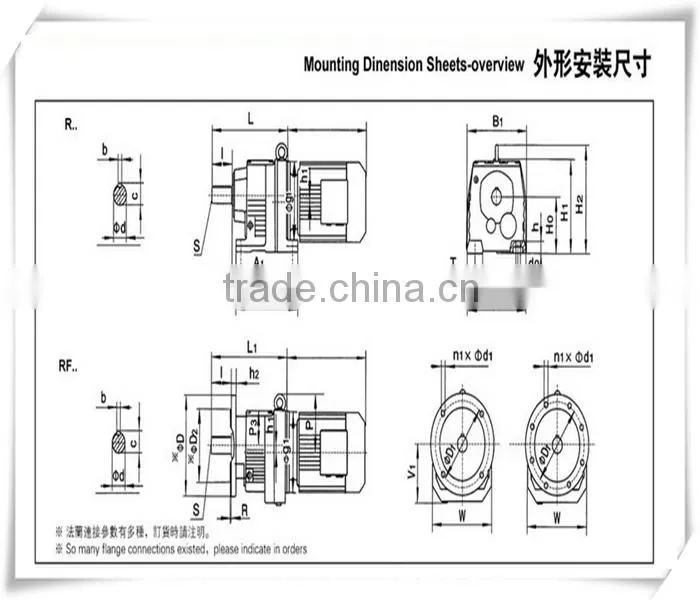 High quality RX series RX97 cyclo gear reducer