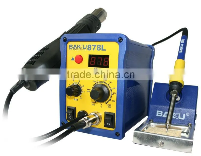 BAKU Trending Hot Products 2016 Intelligent system bga hot air double digital smd rework station BK-878L