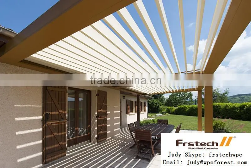 Waterproof Outdoor WPC Garden Pergola