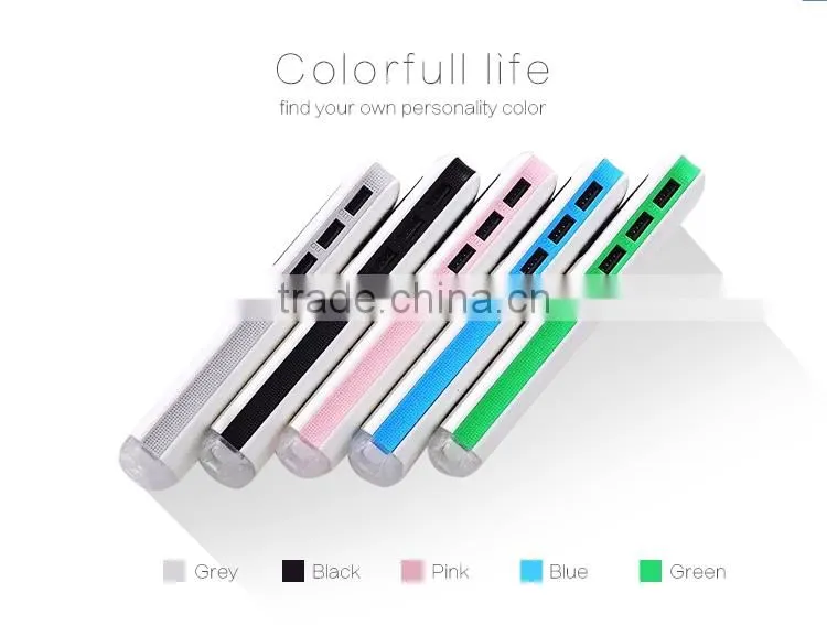 Personal design powerbank 3 USB port laptop powerbank 10000mah,guaranted real capacity, fast output charging with led light