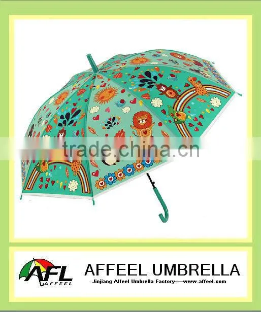 21"x8k drawing kids umbrella,promotional umbrella