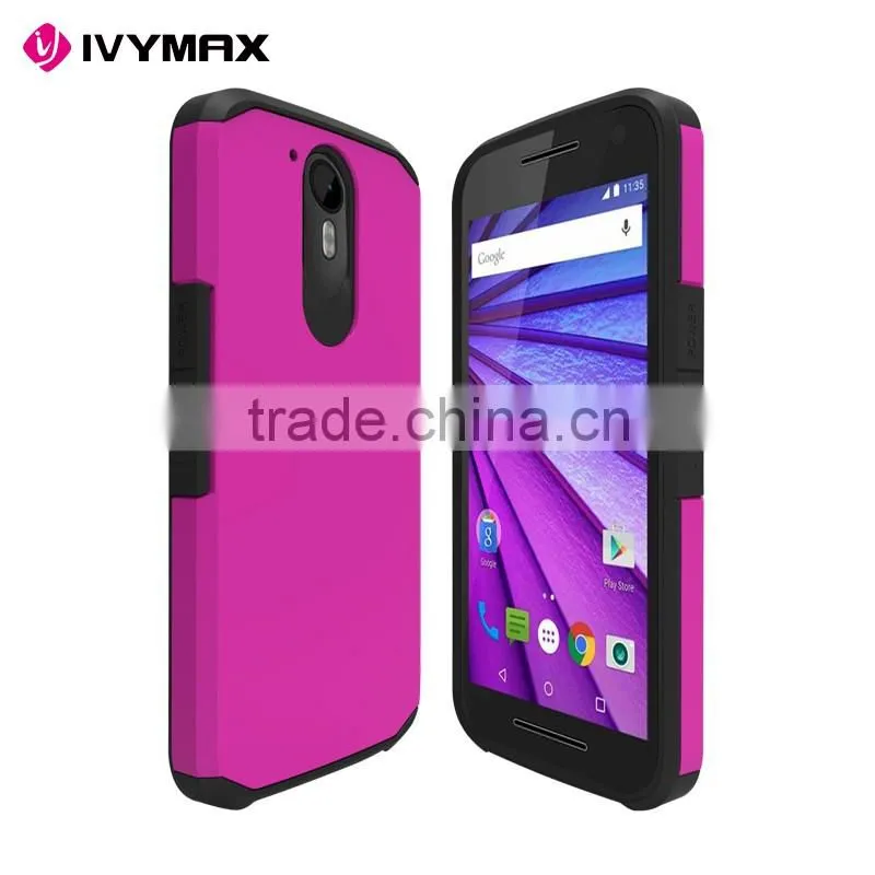 Top sale wholesale hybrid combo case for Motorola Moto G4 Plus