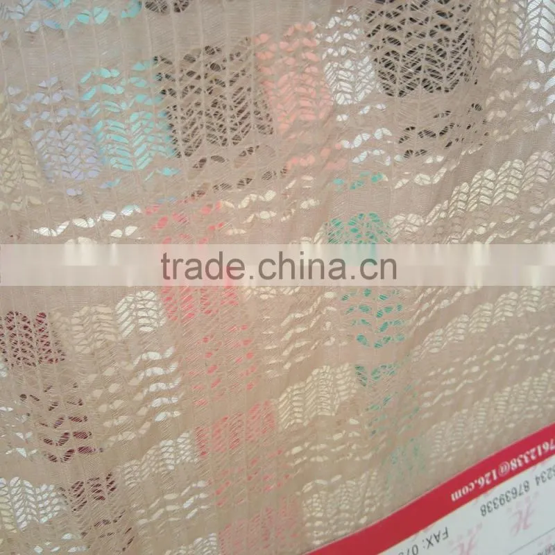Wholesale new design 79/21 nylon spandex wheatear patern jacquard fabric, fashion garments jacquard fabric