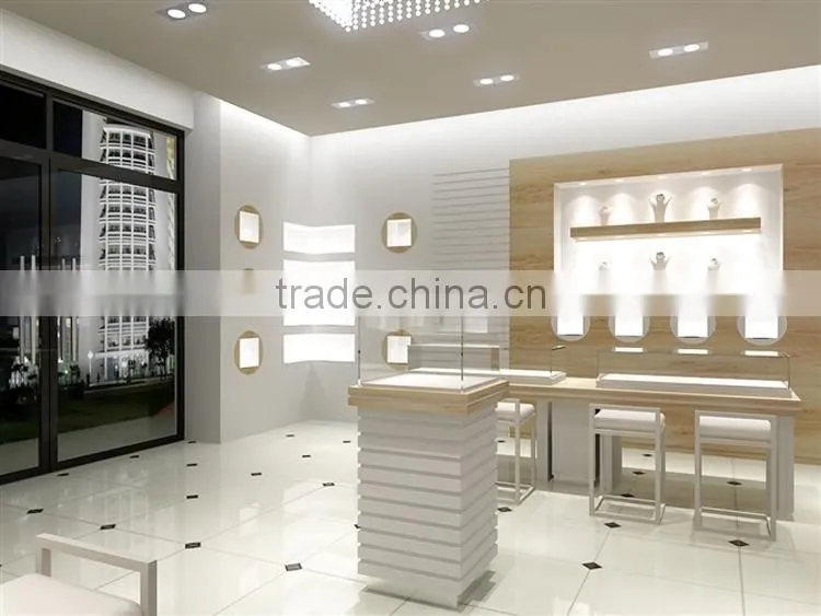 High End Fashion Wooden Glass Mirror Jewellery Cabinet