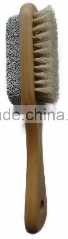 High quality nail brush with pumice stone