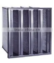 V-bank High Capactity Fliter for air conditioning and air cleaning equipment