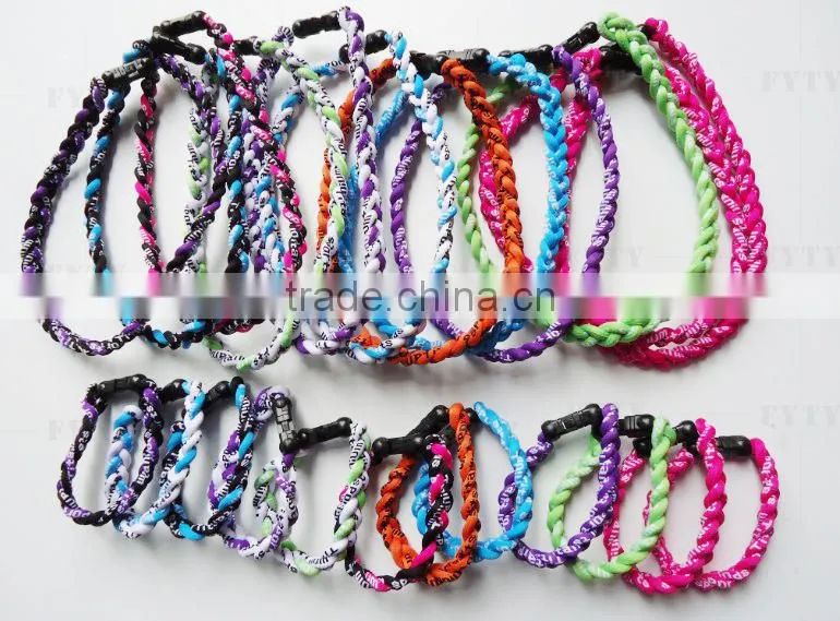 Braided sports bracelets