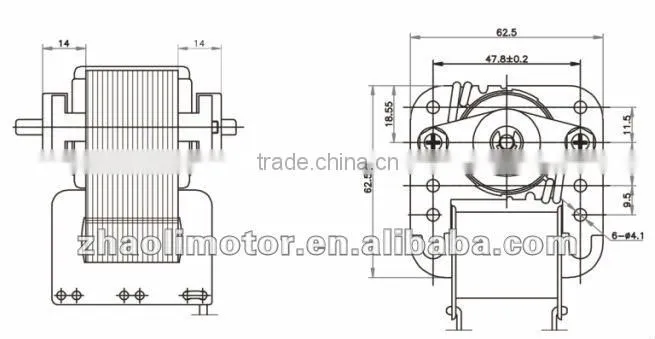 Ac motor high rpm Ac shaded pole motor electricYJ62-30:exhaust fan motor air pump motor electric motor specifications