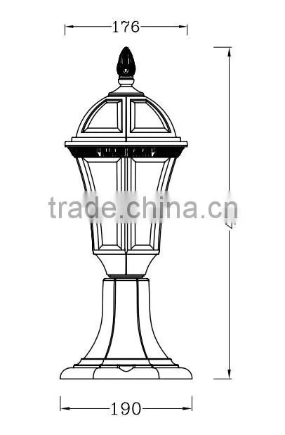 gate standing light/outdoor garden gate light/lawn light CE,ROHS approval,cheap price