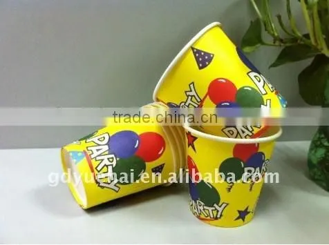 Company logo printed paper cups ,paper coffee cups for 80s party supplies