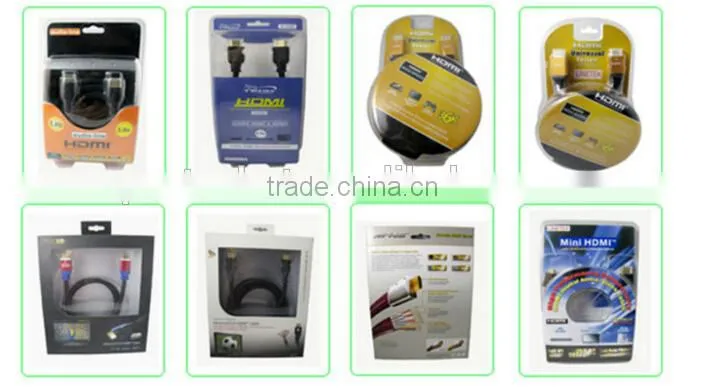 Screw lock HDMI cable male connector to Right angle HDMI Cable for panel mount bracket use