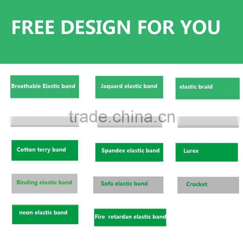 Eco-friendly 9mm Custom Braided Elastic Polyester