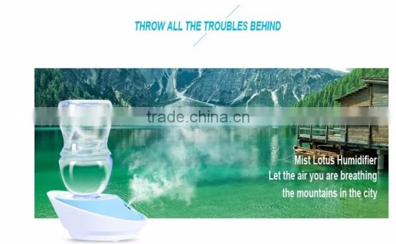 50ml DC5V mini portable lotus shape air humidifier /mini air purifier