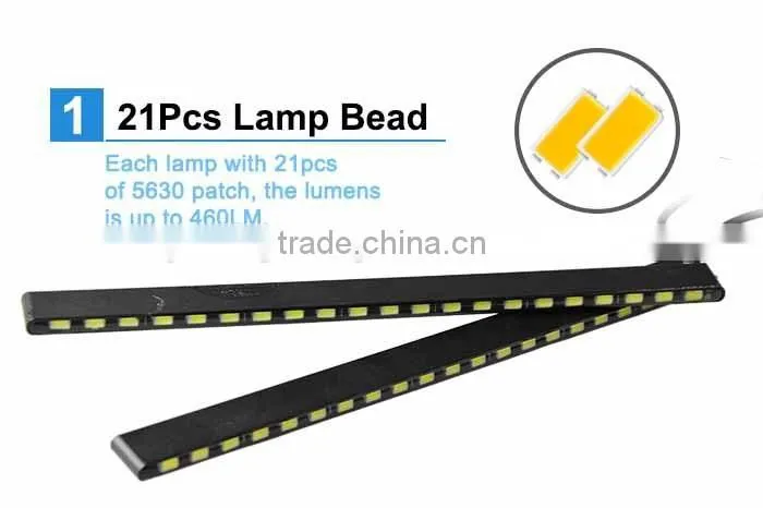Latest flexible LED drl light permanent bright and flash daytime running light