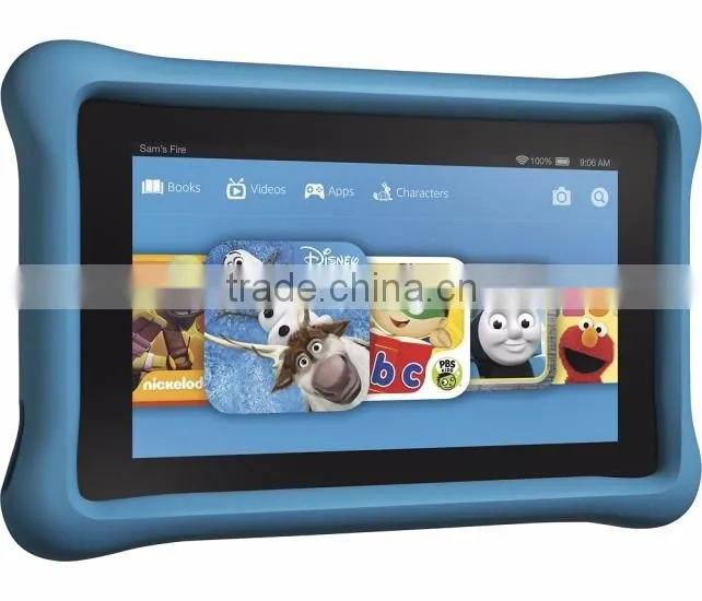 Child Kidproof shockproof rugged protective rubber silicone case for 7'' kids tablet