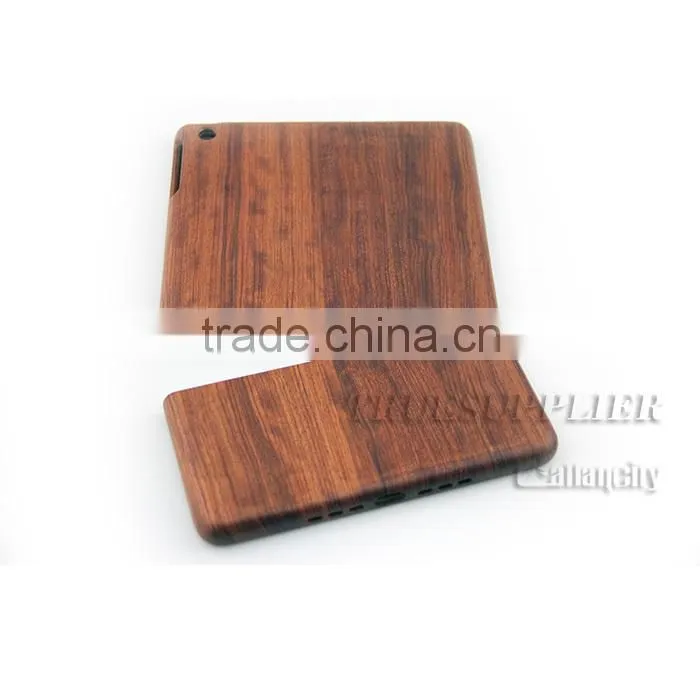 Factory Whosale real wood bamboo case for iPad wooden case