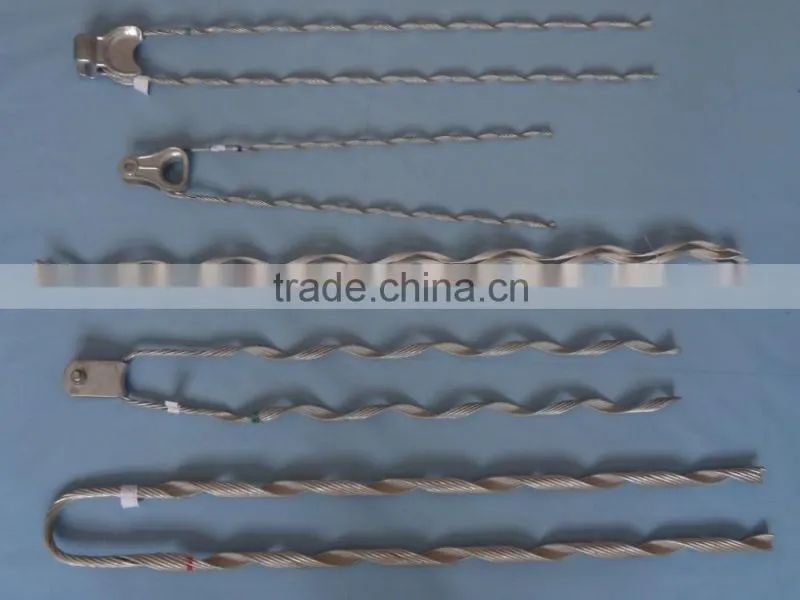 Preformed Armour Rod Dead End Grip preformed guy grip galvanized steel guy cable