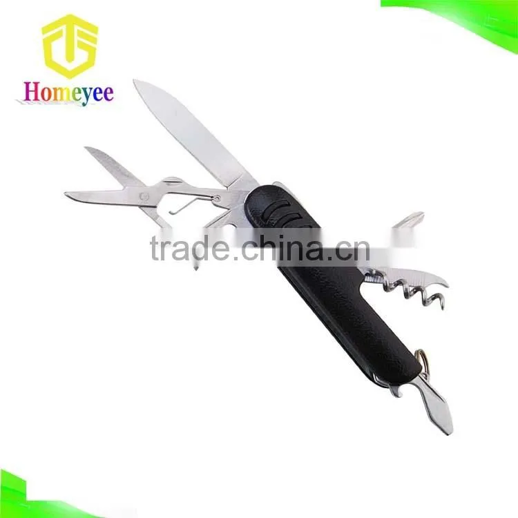 13 in 1 Blue Handle Stainless Steel Knives With Keychain