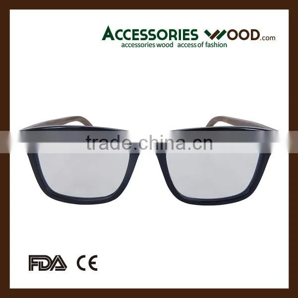 Popular Acetate frame new model wooden arm optics eyewear