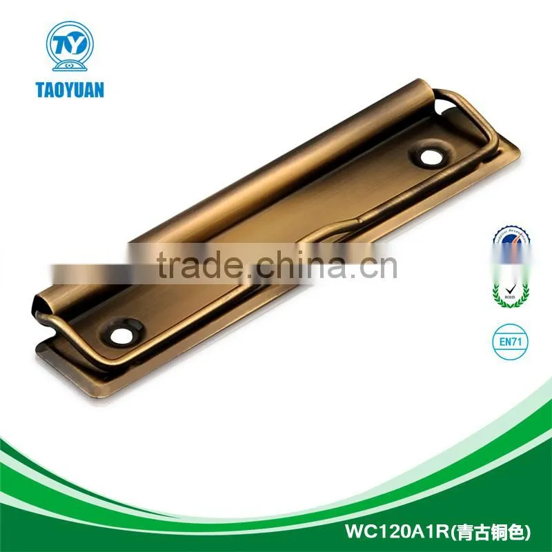 Nickle plate metal fashion clipboard clips, hardware stationery accessories