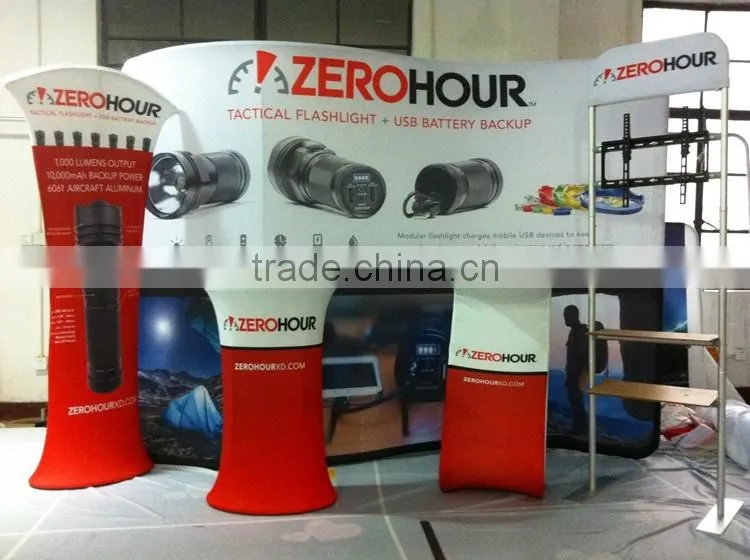 Aluminum And Tension Fabric Display Booth