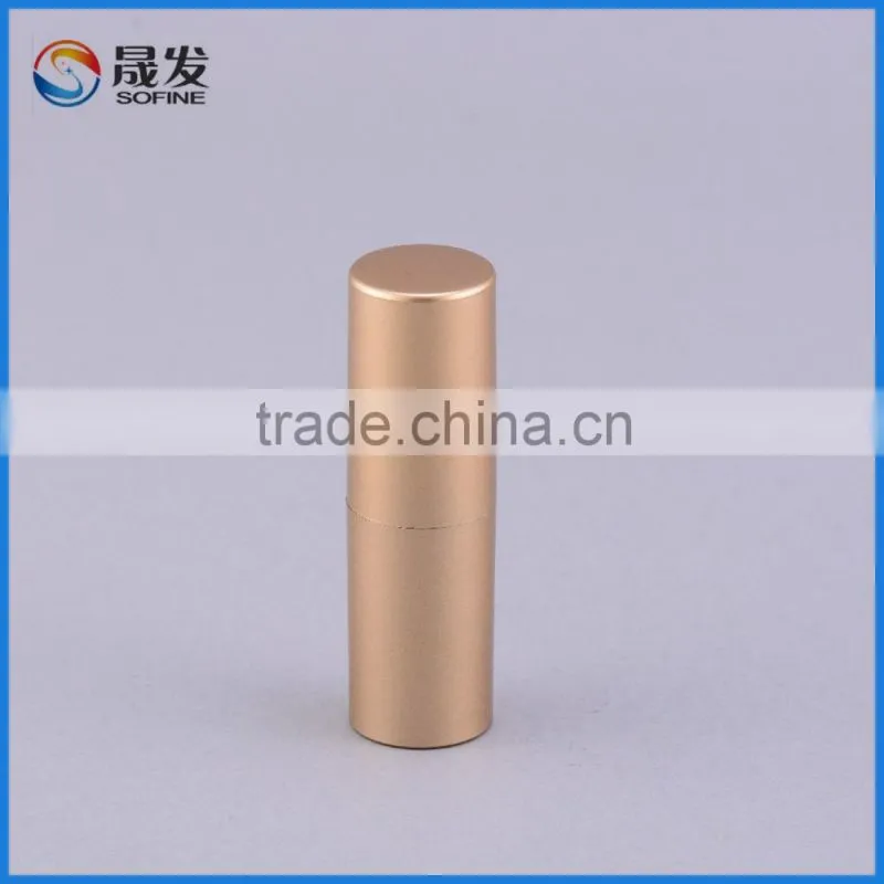 Cyllinder Unique Empty gold Lipstick Tube Lipstick case