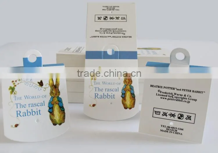Custom 3d paper cards rectangle tea towl paper header card