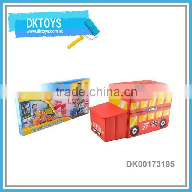 Kids Mini Car Shape Folding Storage Seat Box Storage Stool