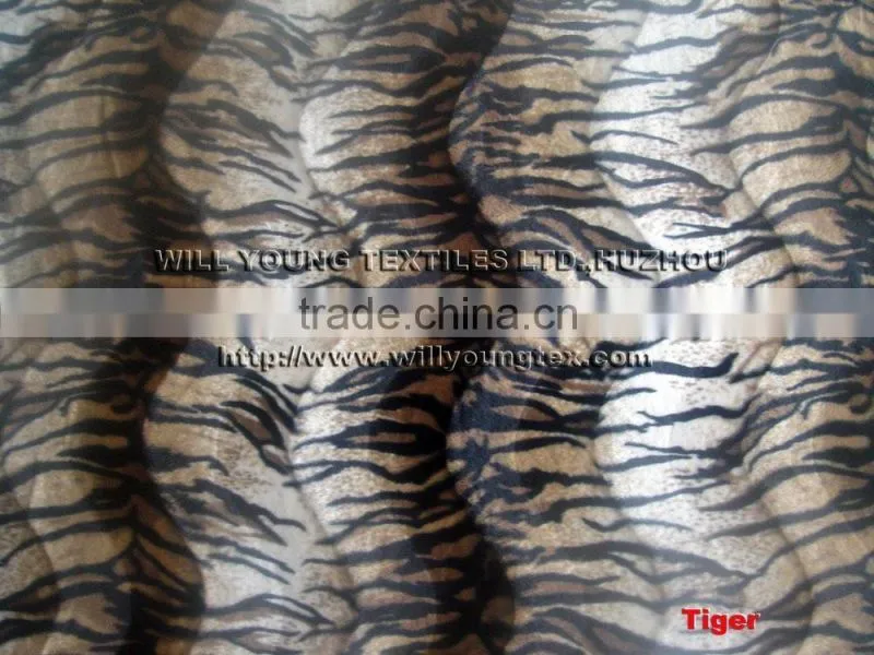 Velboa print fabric