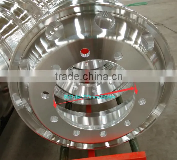 hot forged aluminum truck rim 22.5x8.25 17.5x6.00