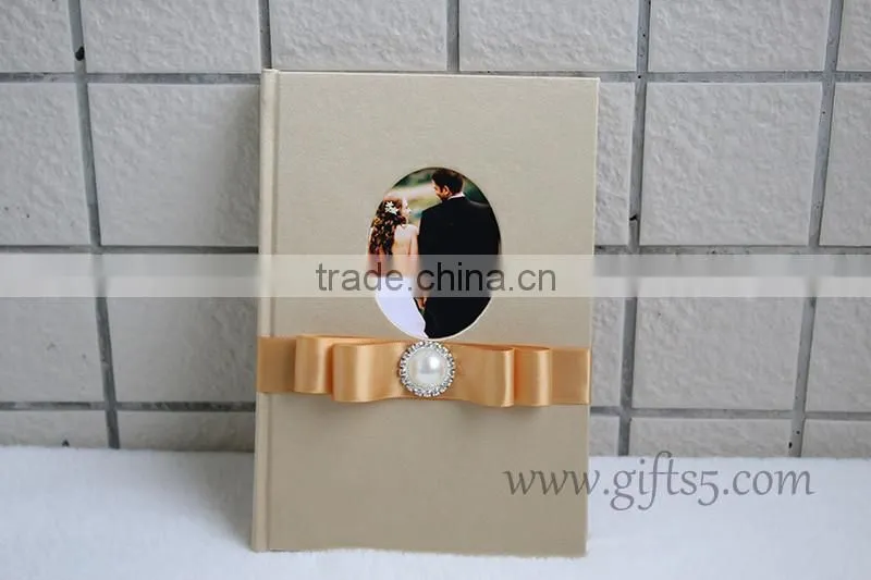 Gorgeous wedding guest book in handmade